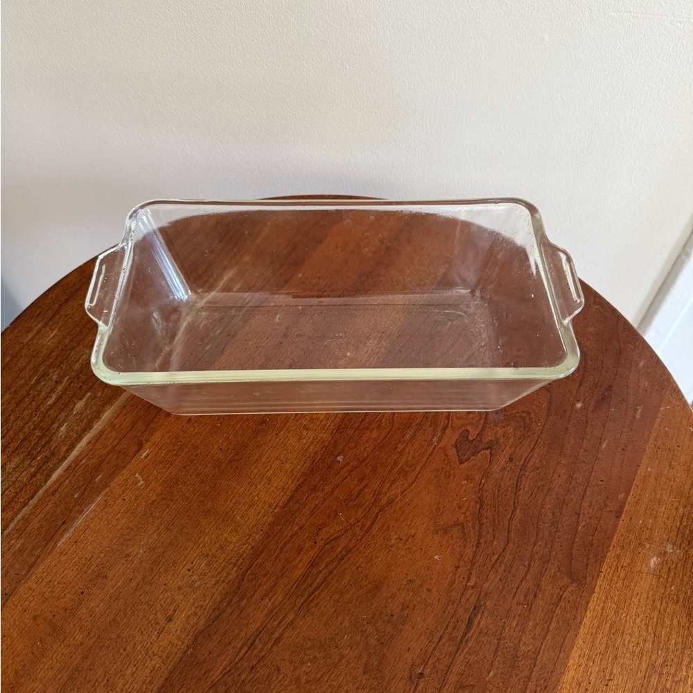 Vintage PYREX #214 Clear Glass Loaf Baking Dish 10.5 x 6 x 3 - Picture 2 of 9